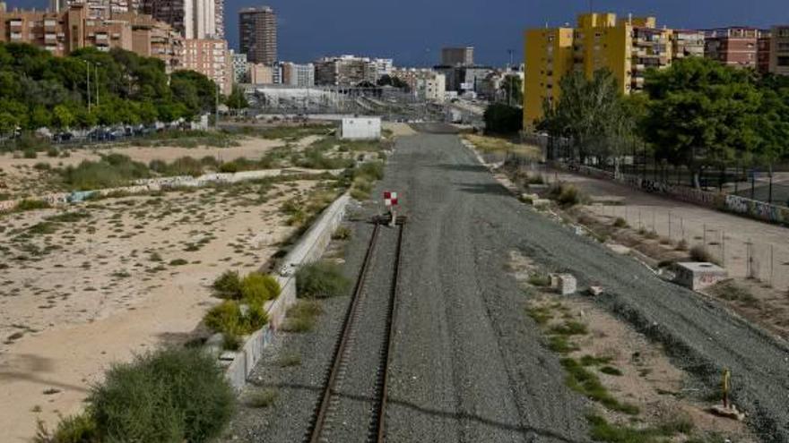 Los accesos ferroviarios a Alicante siguen con vías en superficie, lo que mantiene partida en dos a la ciudad.