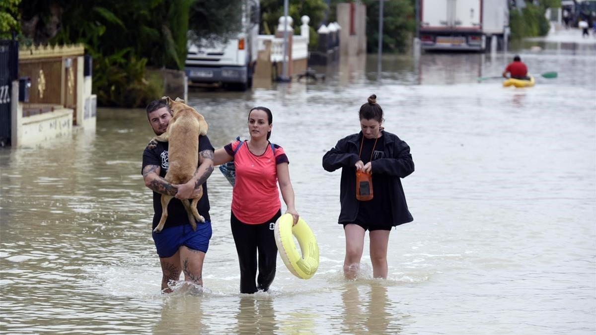 Gota fría: inundaciones en u pueblo de Murcia