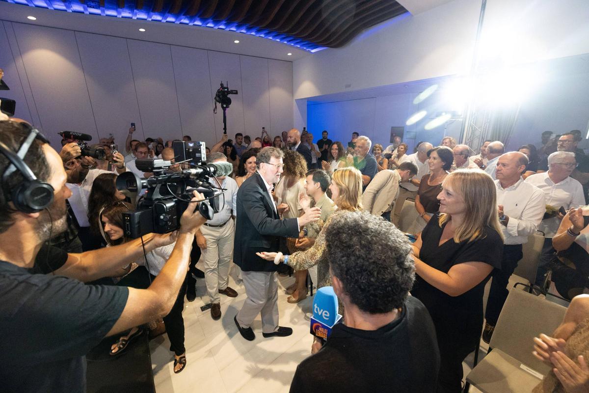 Mira aquí todas las imágenes de la visita del expresidente Mariano Rajoy en Ibiza