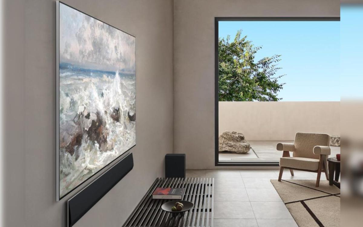 Anuncio de la televisión LG OLED EVO 4K de 77 pulgadas en Amazon