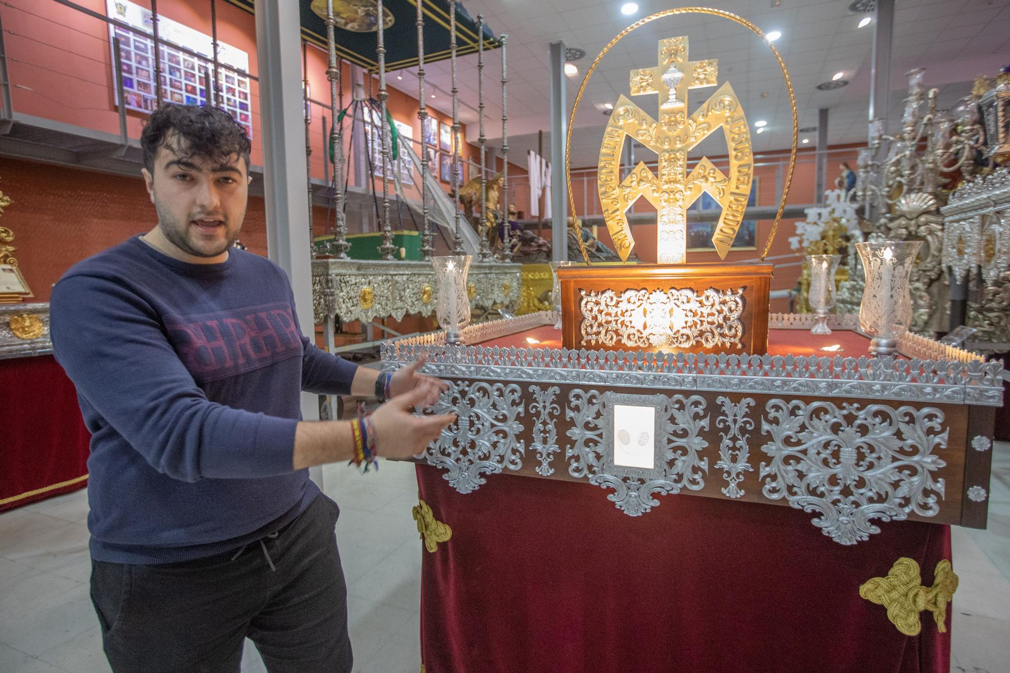 Trono que se ha hecho con una impresora 3D y procesionará en la Semana Santa de Callosa de Segura