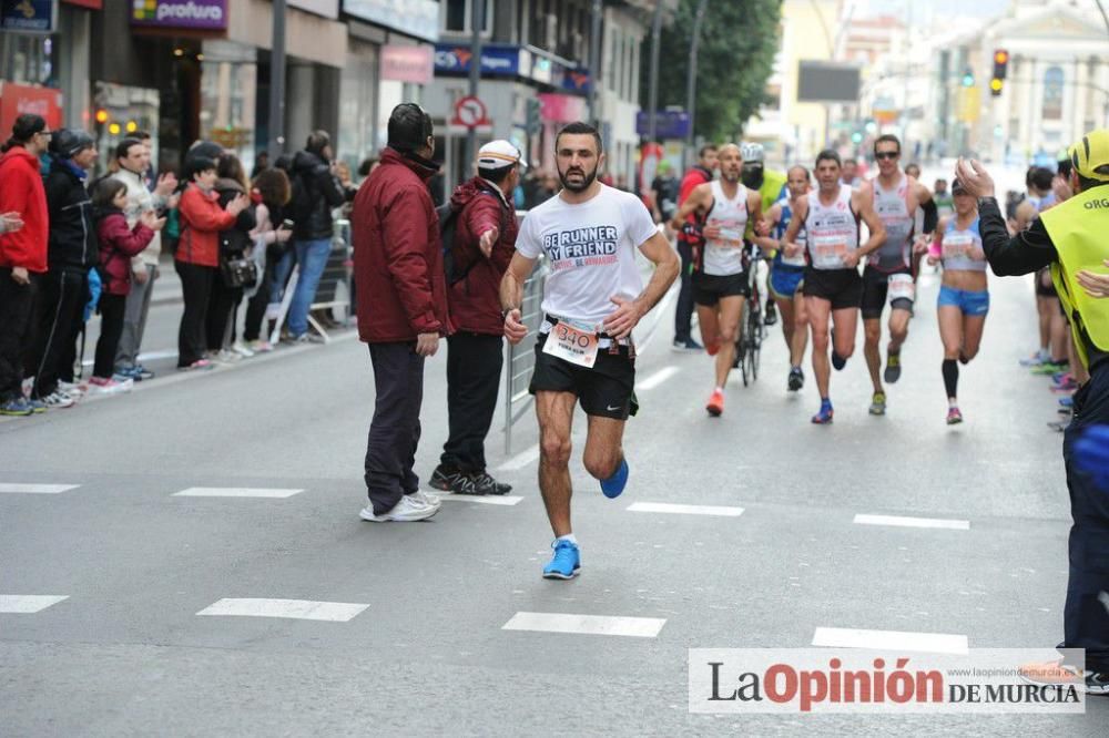 Murcia Maratón y 10 k. Paso por la Gran Vía