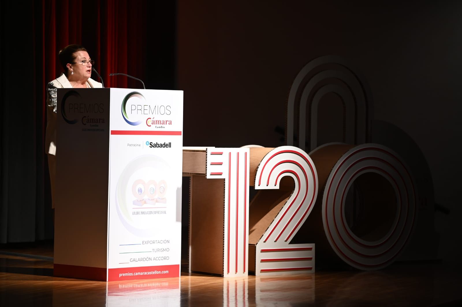 Entrega de premios en el acto de la Cámara de Comercio de Castellón