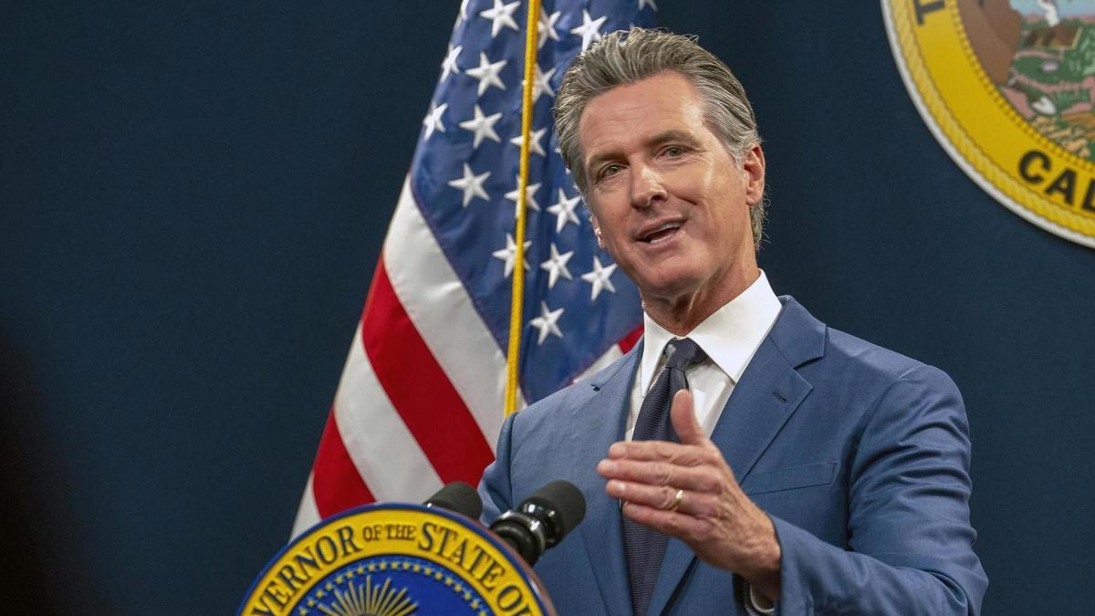 El demócrata Gavin Newsom, gobernador de California.