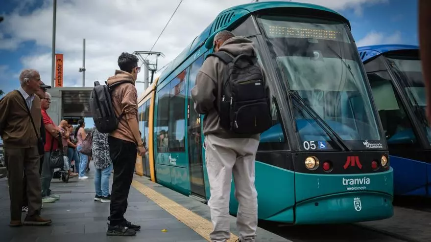 Paralización del tranvía de Tenerife