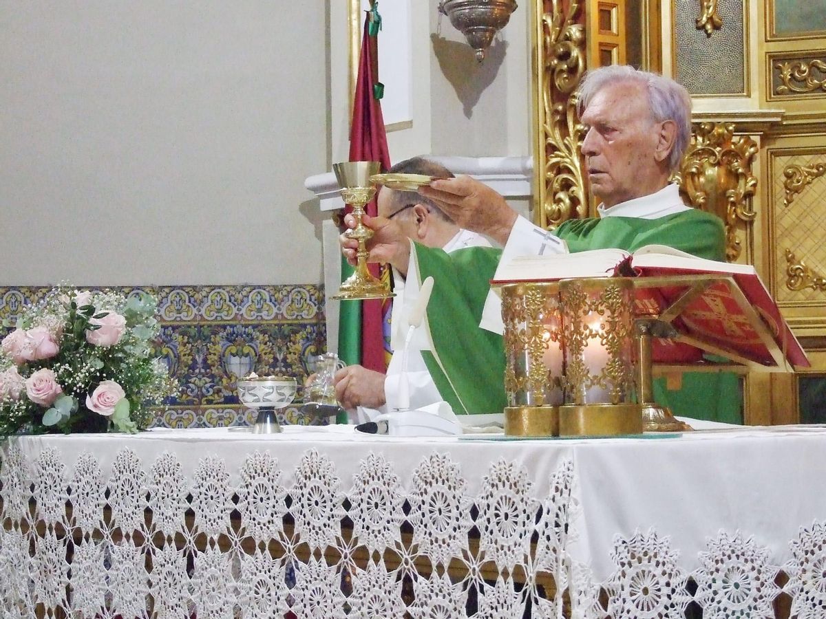 Fray José María Correcher, que deja de ser el rector del santuario del Puerto de Plasencia.
