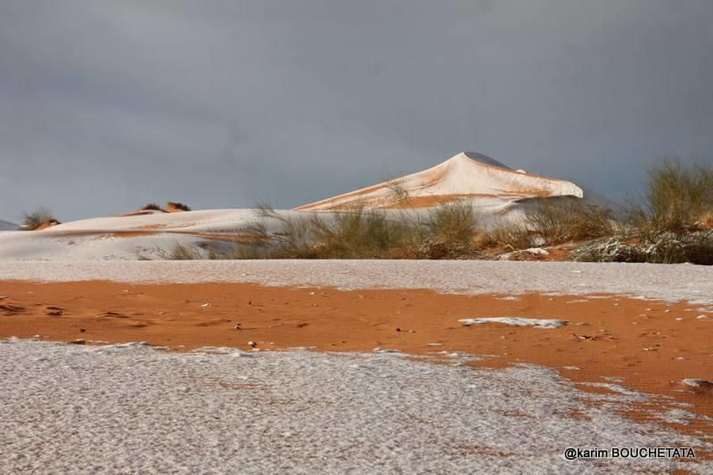 Nieve en el Sáhara