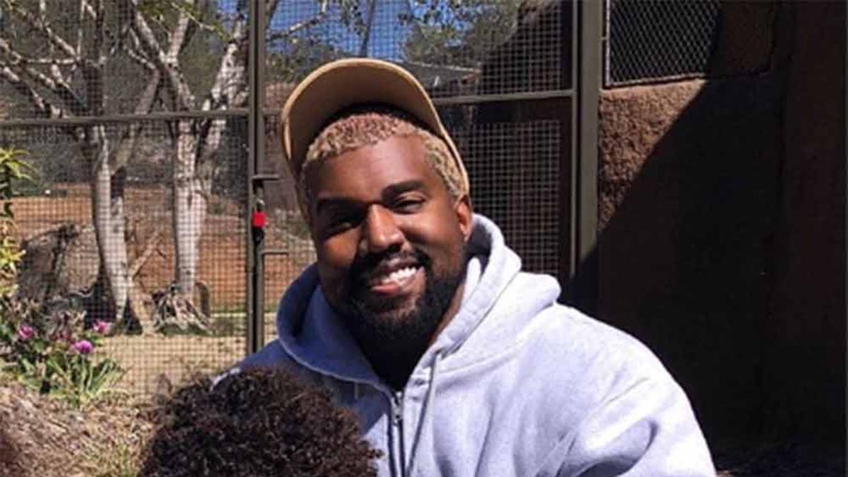 Kanye West y Saint West en el zoo de San Diego
