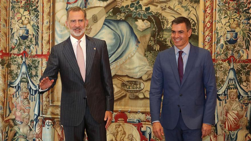 Felipe VI y Pedro Sánchez.