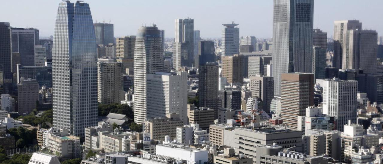 Una imagen de los rascacielos que proliferan en el centro de Tokio.