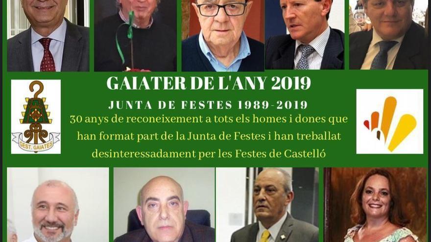 Tres décadas de Junta de Festes, Gaiaters de l’Any