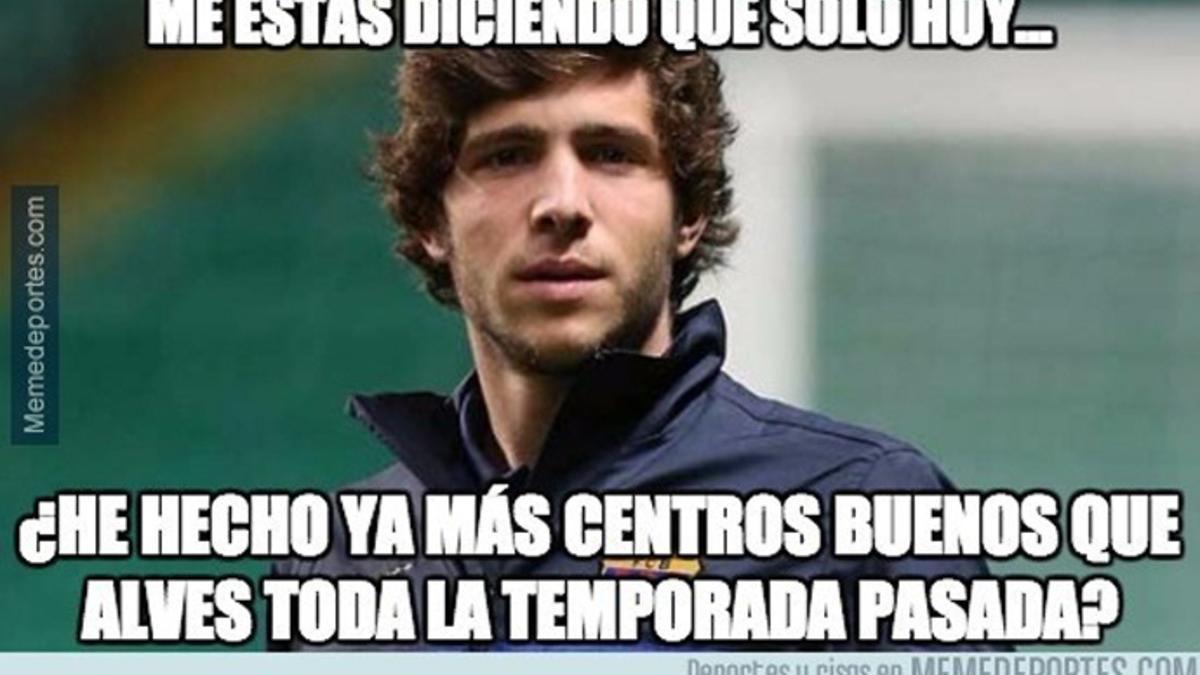 Un meme sobre Sergi Roberto