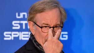 Steven Spielberg, el pasado 21 de marzo, en el estreno en Roma de ’Ready player one’