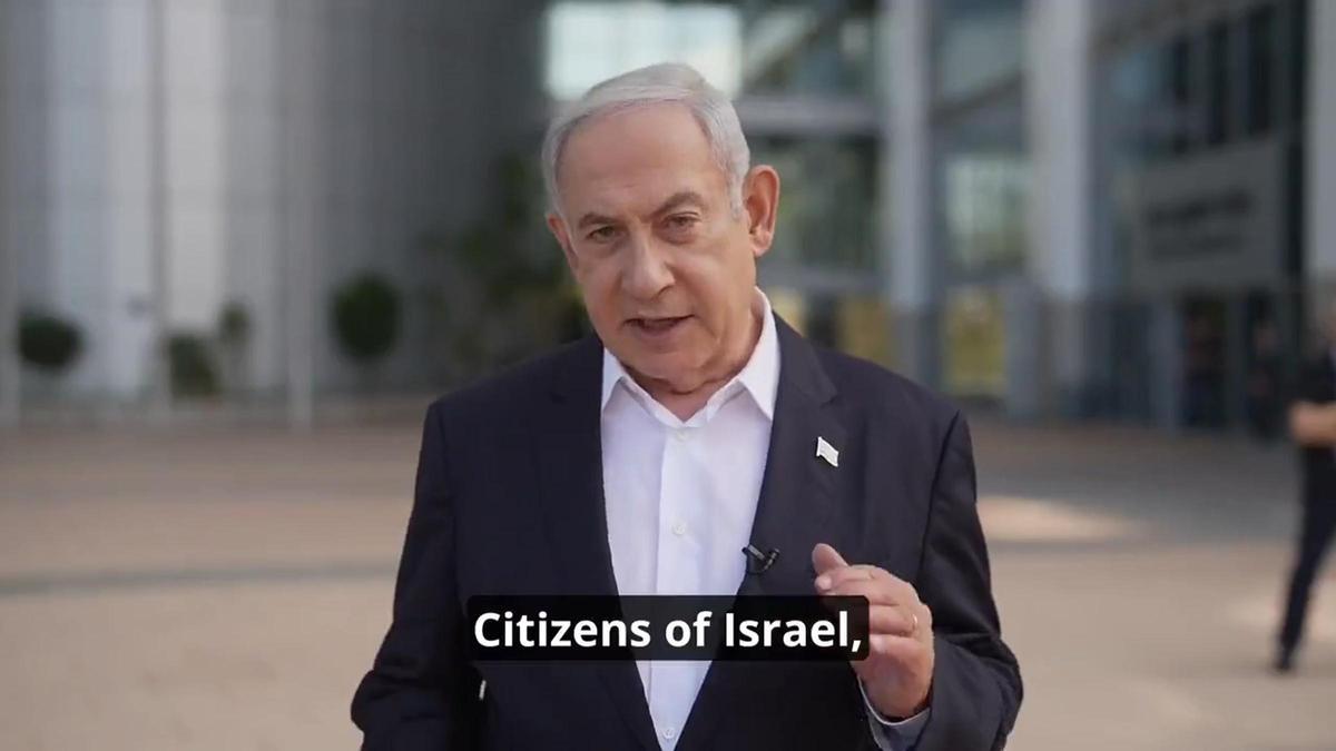 Netanyahu declara el estado de guerra tras el ataque masivo de Hamás contra Israel.