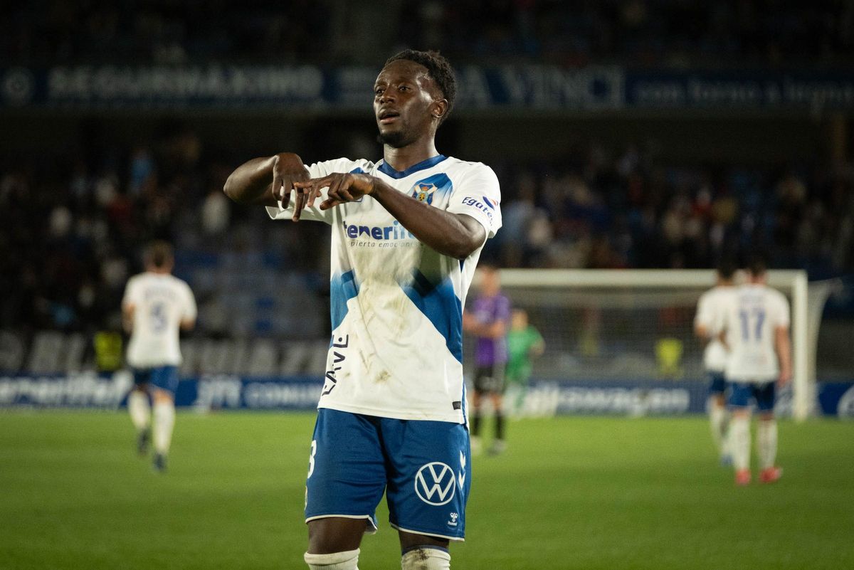 Yussi Diarra celebra uno de sus goles la pasada campaña.