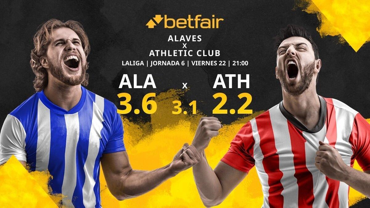 Deportivo Alavés CF vs. Athletic Club de Bilbao: horario, TV, estadísticas, clasificación y pronósticos