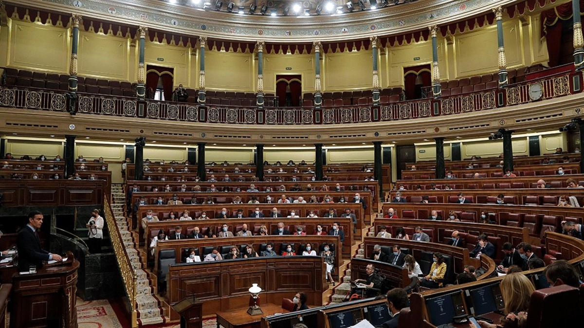 Vista general del Congreso, durante la intervención de Pedro Sánchez, el pasado 29 de julio.