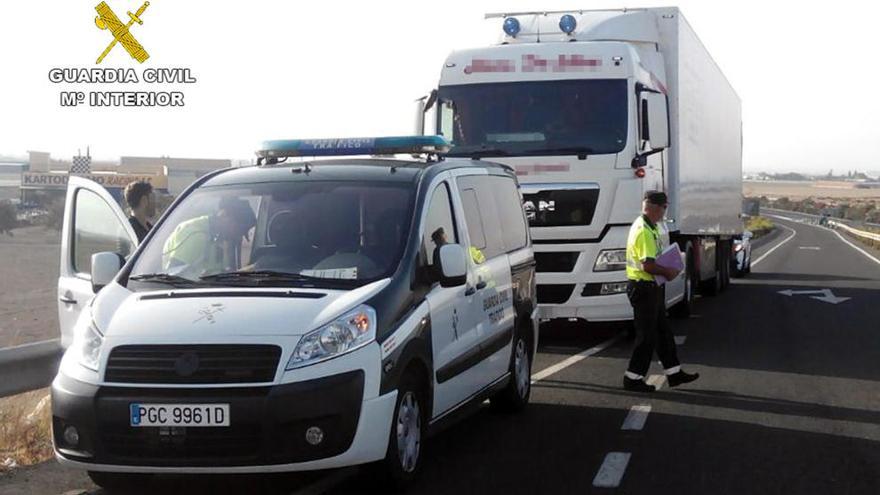 Cazan a un camionero en Valladolises conduciendo drogado