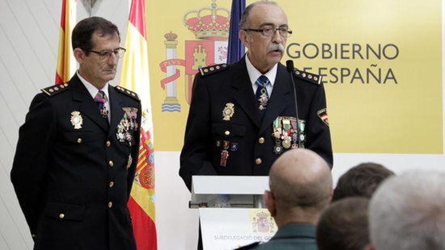 El cap de la Policia Nacional a Girona, Luis César Suanzes.