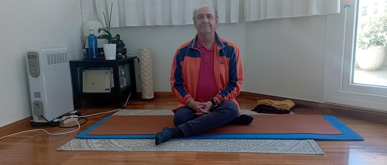 El maestro, esta semana en su Centro de Yoga Yantra, en La Malagueta.