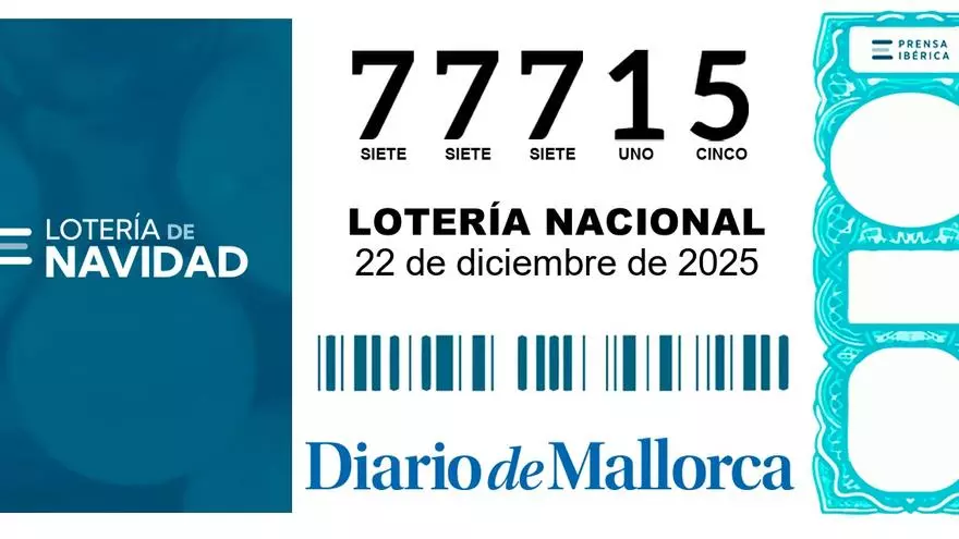 VÍDEO | El 77715, segundo quinto premio de la Lotería de Navidad, vendido en Palma