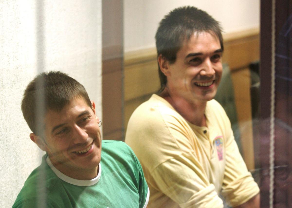 Aitor Aguirrebarrena y Asier Arzalluz, en una de sus comparecencias ante la Audiencia Nacional.