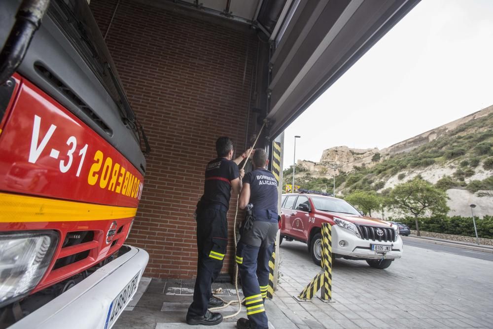 Parque de Bomberos de Alicante en mal estado