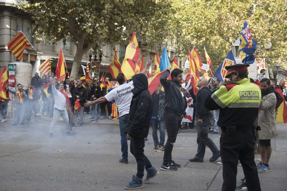 La manifestació per la unitat d''Espanya aplega unes 700 persones a Manresa