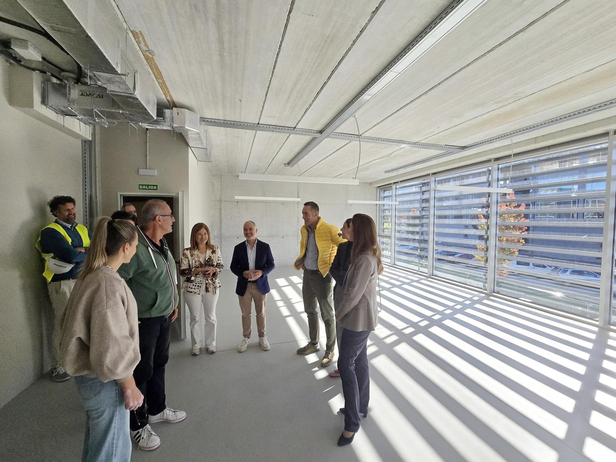 Visita a las nuevas naves de la Zona Franca para empresas tecnológicas en Pordo do Molle