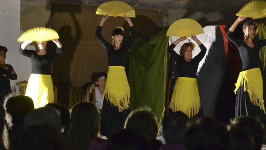 Integrantes del grupo &quot;El Montico&quot; durante su actuación a beneficio de Salvador Garrido, un niño de Venialbo que padece el síndrome de Dravet.