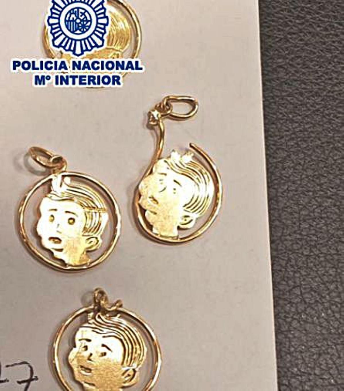 Joyas recuperadas por la Policía. | INFORMACIÓN