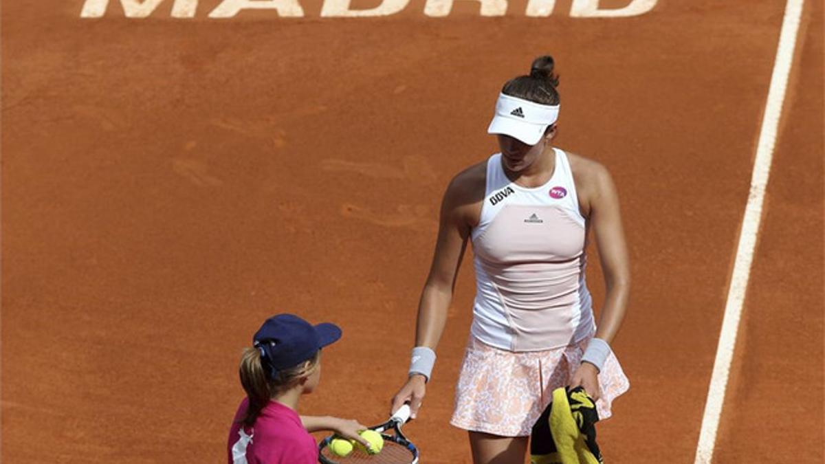 Muguruza, fuera del Mutua Open Madrid a las primeras de cambio