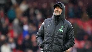 Jürgen Klopp, técnico del Liverpool, en Old Trafford durante el duelo con el Manchester United