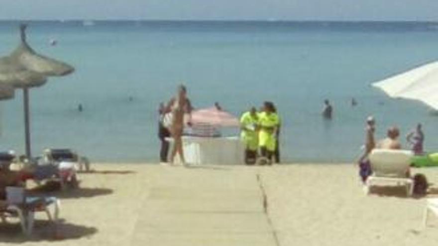 An dieser Stelle an der Playa de Palma ertrank im Juli 2017 ein 83-Jähriger.