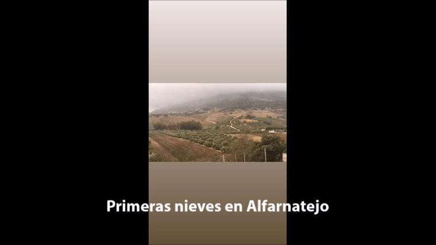 Las primeras nieves llegan a la provincia de Málaga