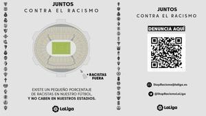 LaLiga implantará la campaña Juntos contra el Racismo de forma coordinada con RFEF