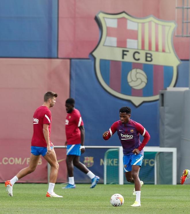 ¡El entrenamiento previo del Barça al comunicado de Koeman!