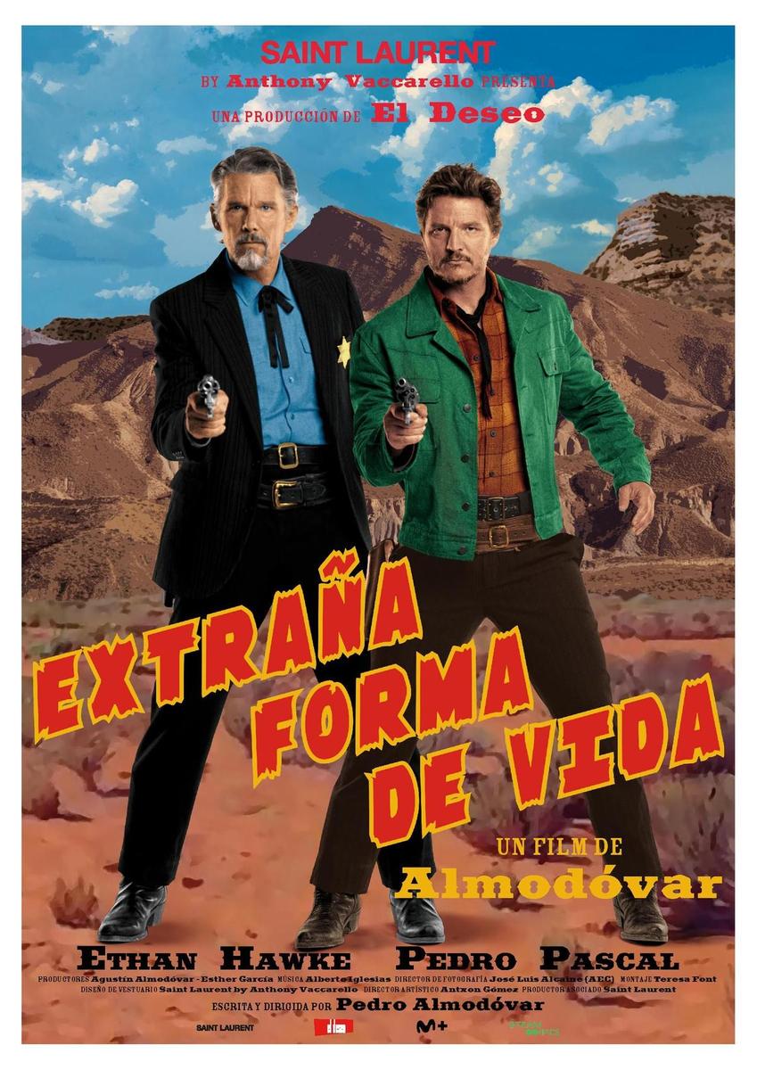 Cartel del cortometraje 'Extraña forma de vida'