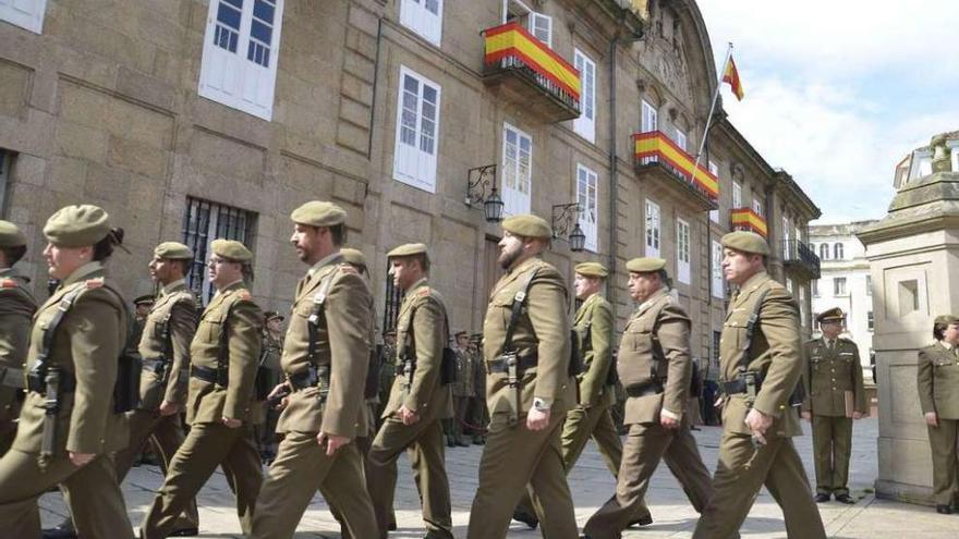 Desfile el Día de las Fuerzas Armadas en A Coruña.