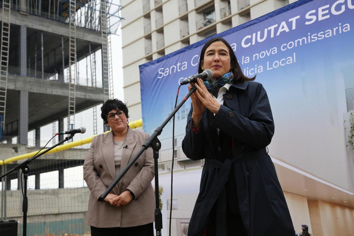 La consellera Parlon visita las obras de la nueva macrocomisaría de Policía Local de Santa Coloma de Gramenet