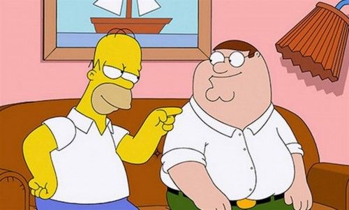 Imágenes del 'crossover' entre Los Simpson y Padre de Familia