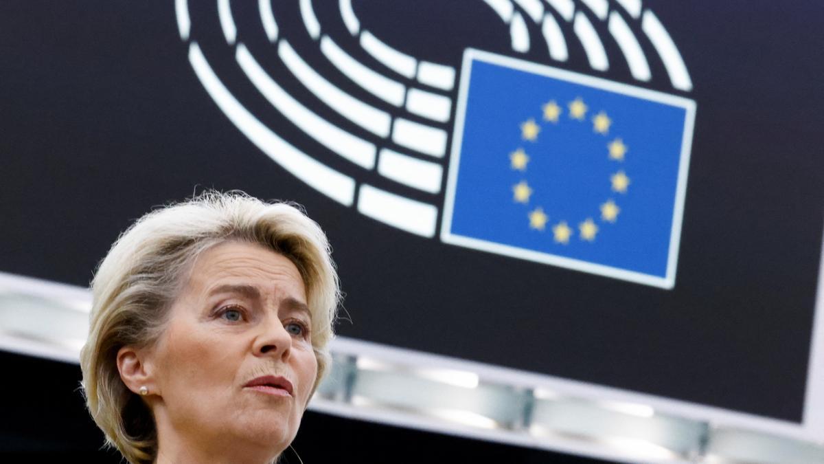 European Commission President Von der Leyen delivers state of the European Union address, in Strasbourg