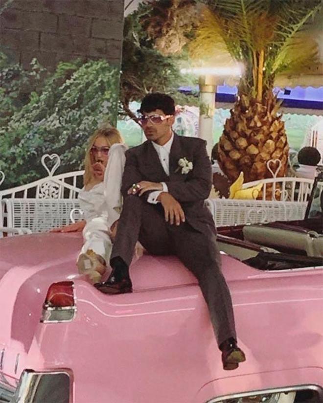 Sophie Turner y Joe Jonas el día de su boda en Las Vegas