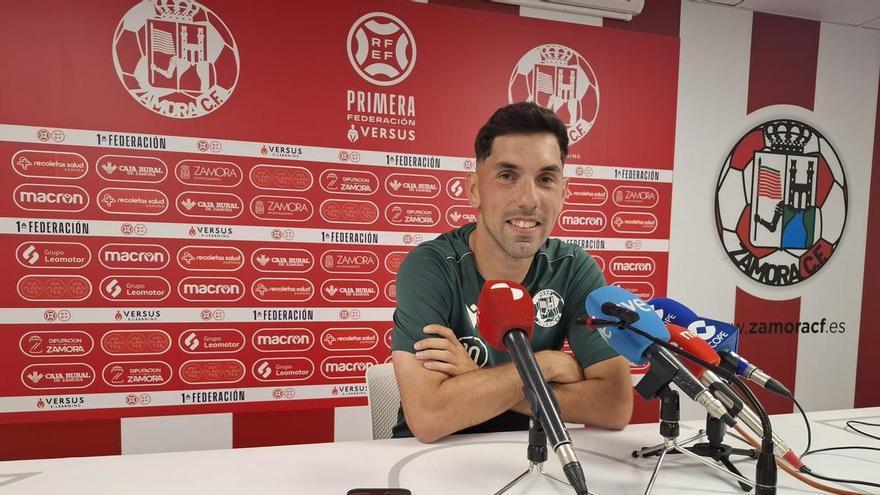 Carlos Ramos, capitán del Zamora CF ante la final por ascender a Segunda: "Es una oportunidad única para todos"