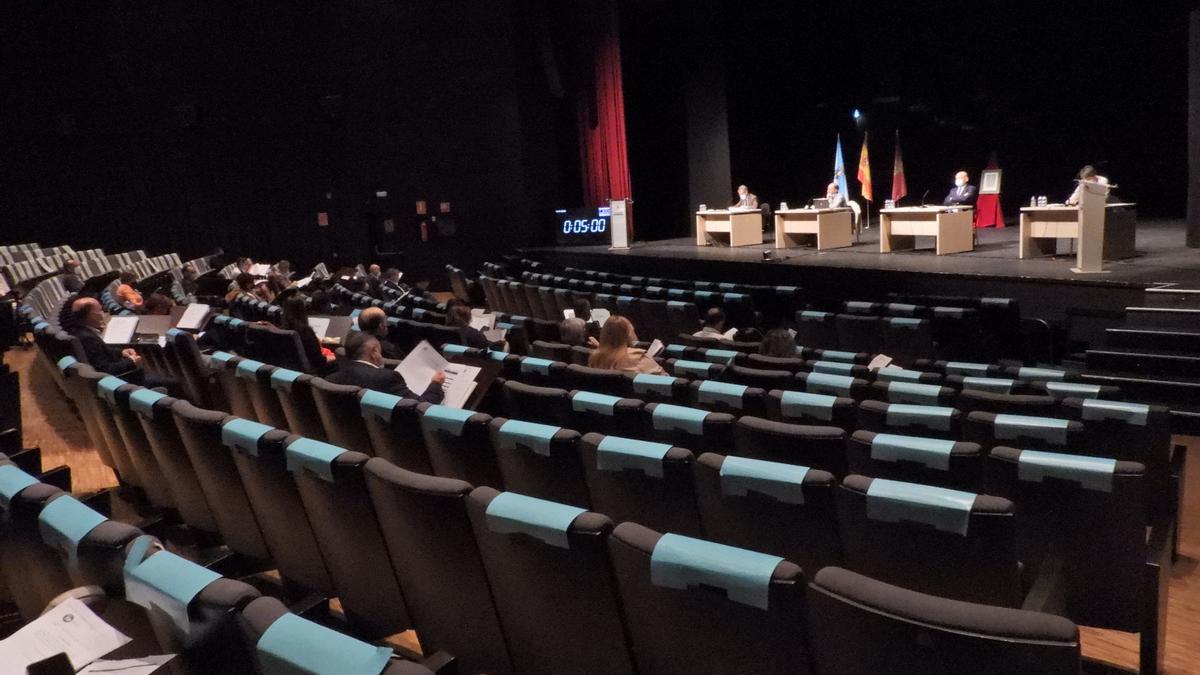 Pleno del Concello de Ourense en el auditorio.