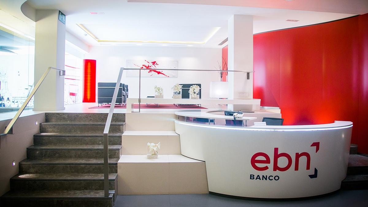 Las instalaciones centrales de EBN Banco, que ultima la apertura de una oficina en Málaga, la primera fuera de su sede de Madrid.