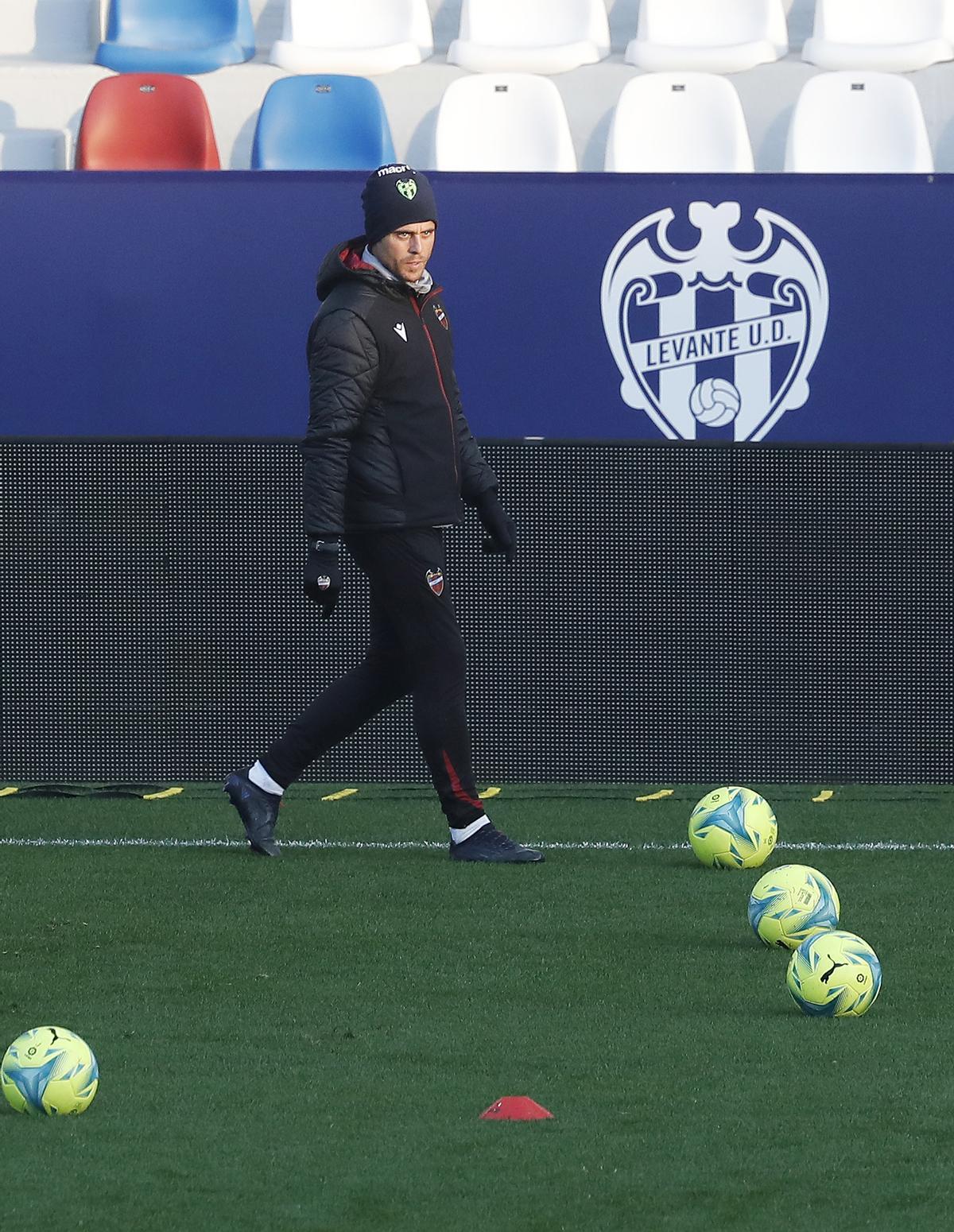 Sesión del Levante en el Ciutat antes de enfrentarse al Valencia