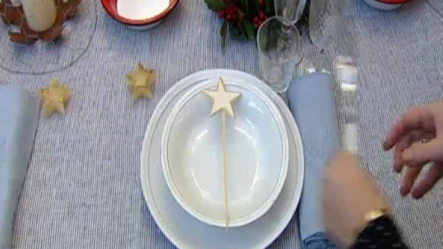 Vajillas en blanco con toques de color, tendencias para la mesa Nochebuena
