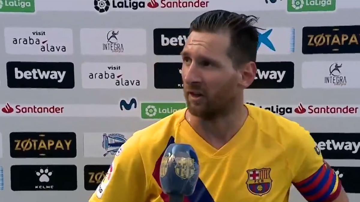 Messi: "La actitud del equipo es el ejemplo a seguir"