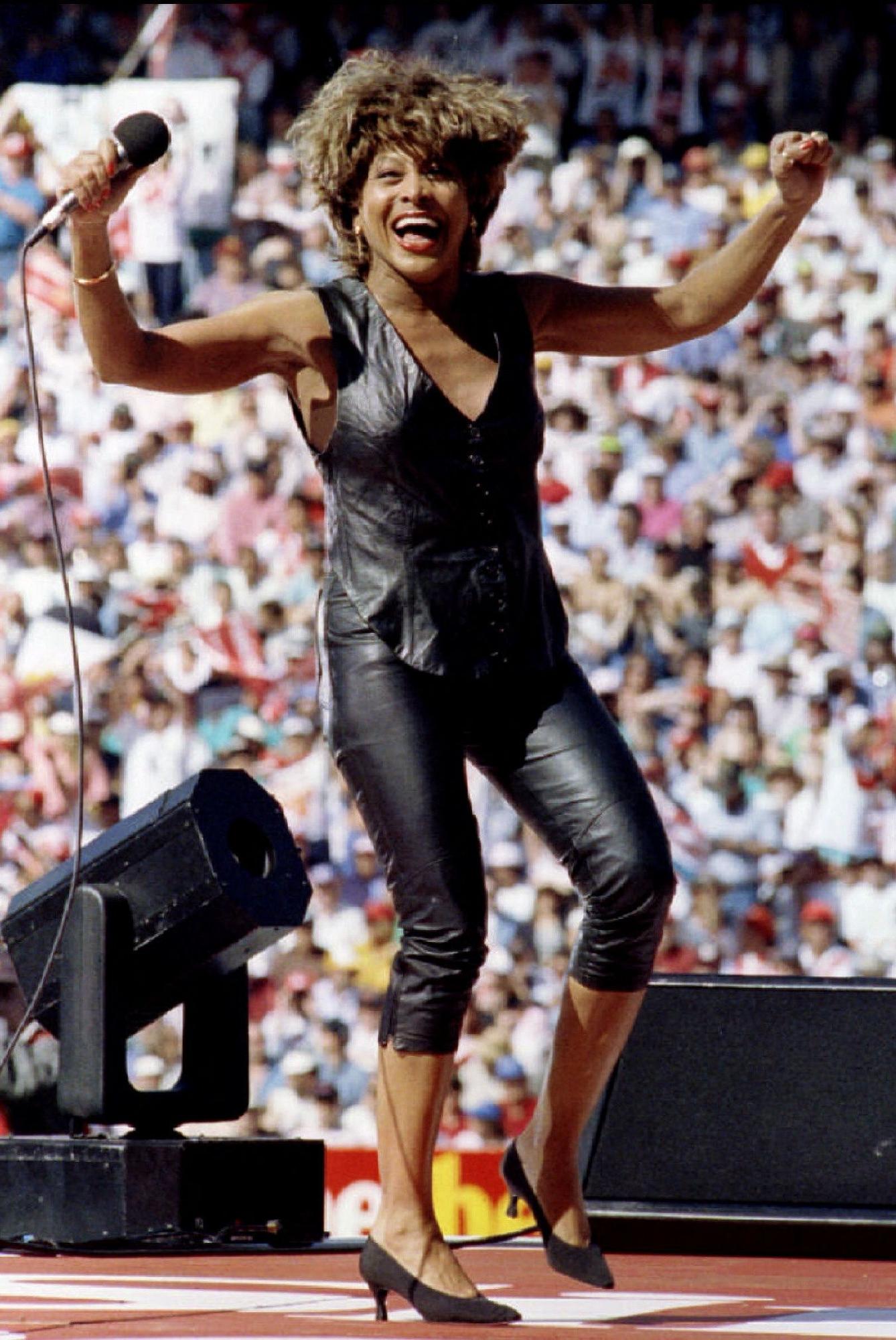 FILE PHOTO: Tina Turner sings during a performance